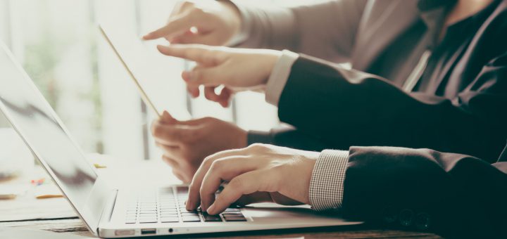 Business people meeting at office ( Filtered image processed vin