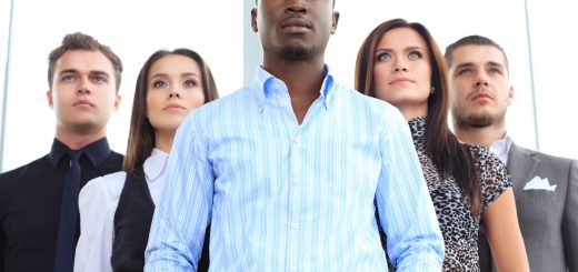 Group portrait of a professional business team