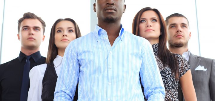 Group portrait of a professional business team