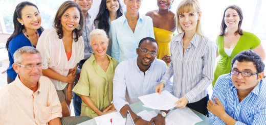 Group of Diverse Business Colleagues Enjoying Success