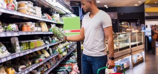 Man at supermarket