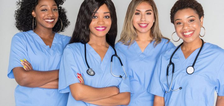 Nurses who are working in a hospital together