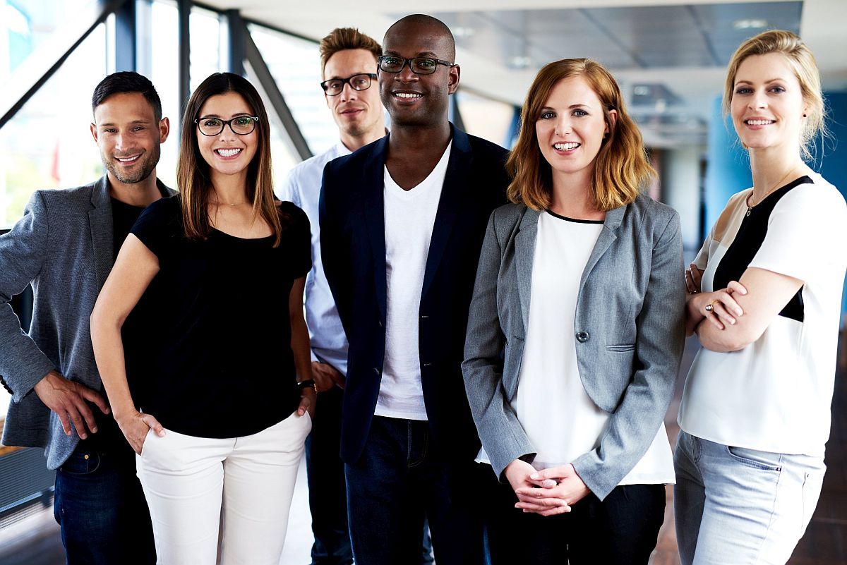group of young professionals; demographics of the new labor movement concept