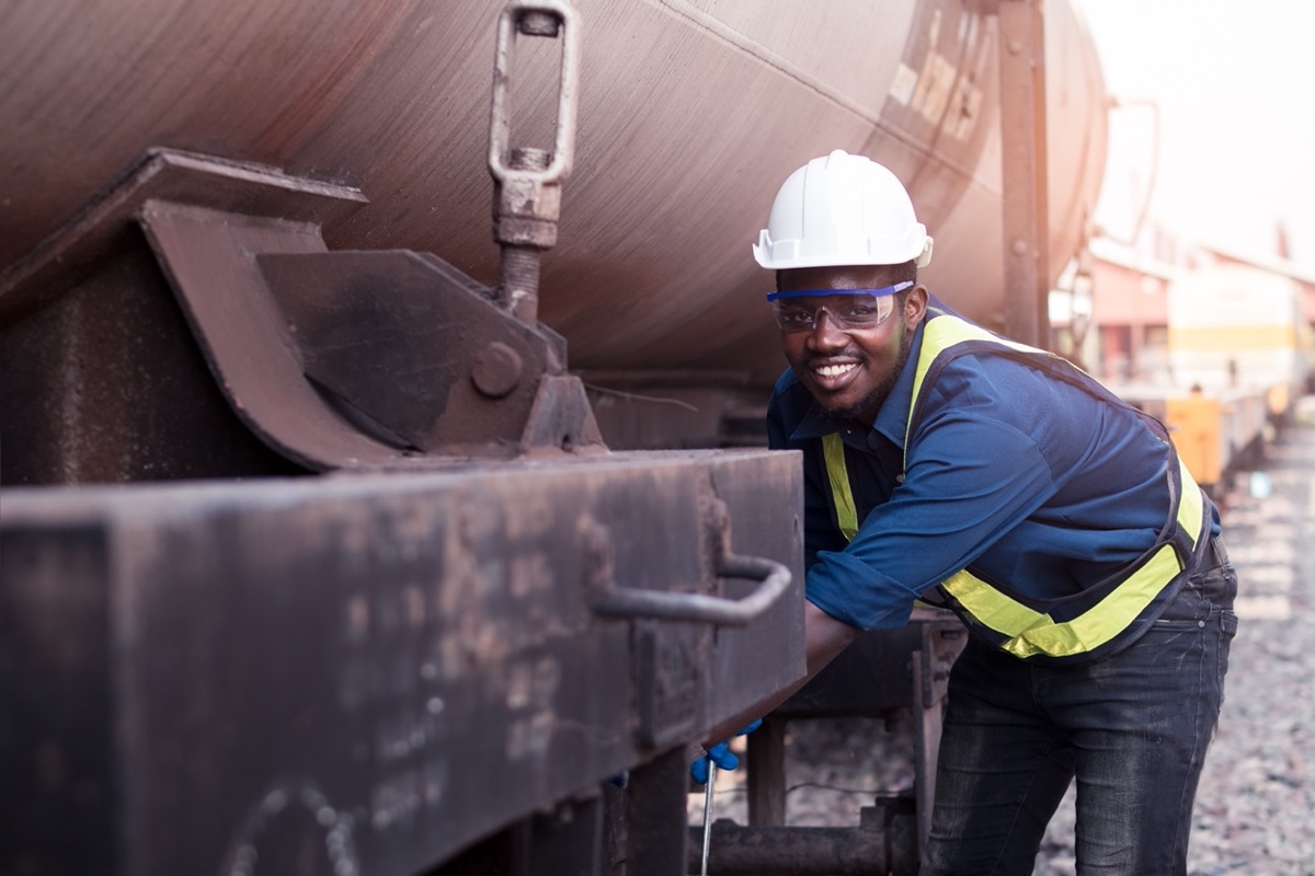 Railway worker; derailment concept