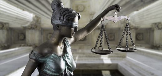 Lady Justice at Supreme Court; federal initiatives concept