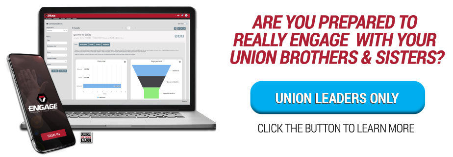 UnionTrack ENGAGE promotion button. Text reads; are you prepared to really engage with your brothers and sisters